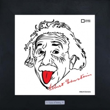 Арт портрет Albert Einstein принт ручной работы